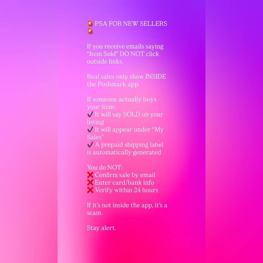 PSA: Poshmark Scam Warning